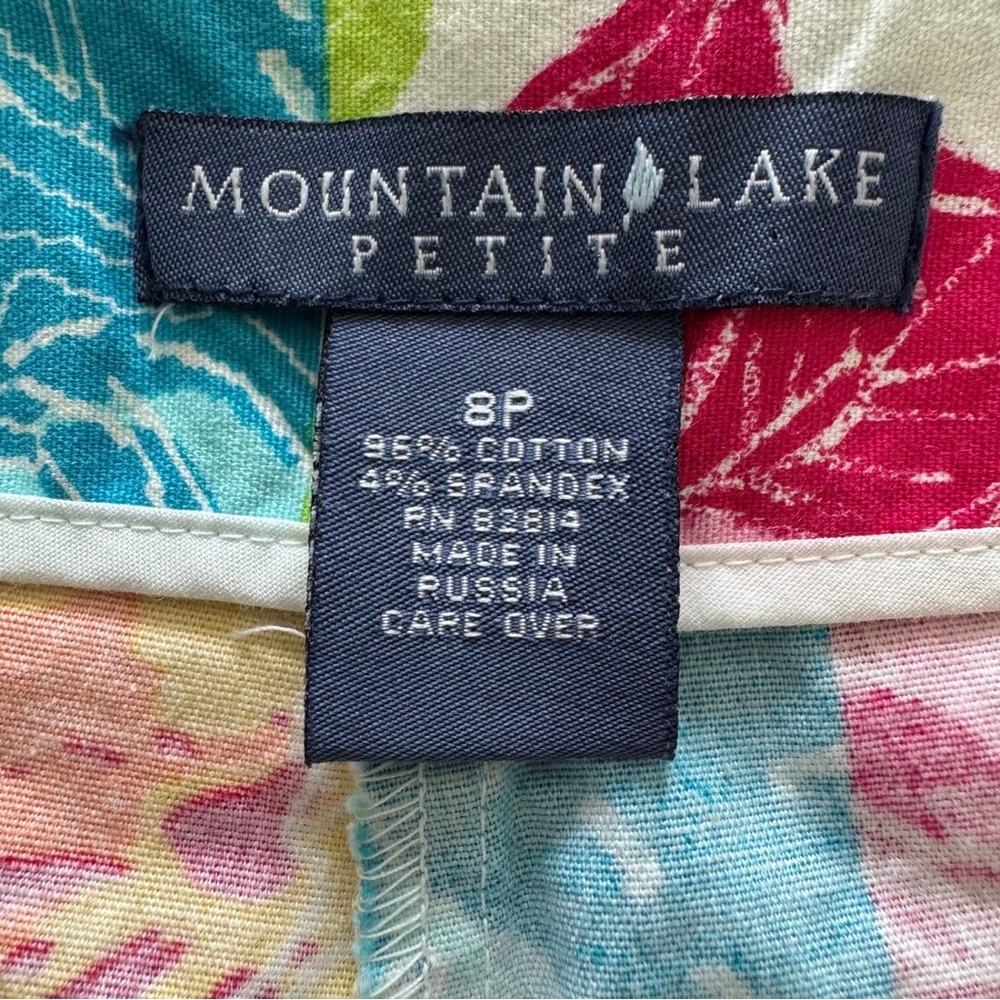 Mountain Lake Multicolor Patchwork Pants Size 8 - image 5